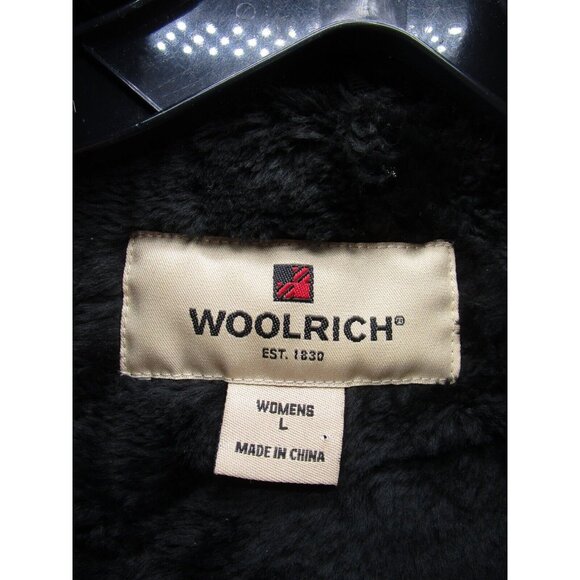 Woolrich Jacket Large Wool Vest Coat Flannel Plaid Sherpa Lining Thick - Picture 7 of 9